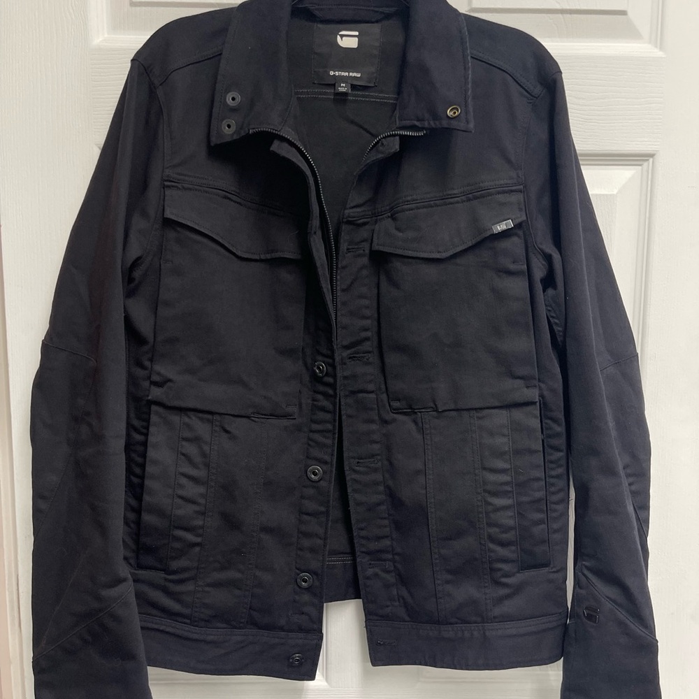 G-Star Raw Men's Black Vodan 3D Slim Fit Jacket sz M